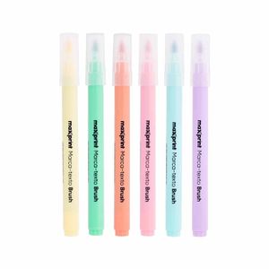 Caneta Marca Texto Brush Cores Pastel 0081 Maxprint - 6UN