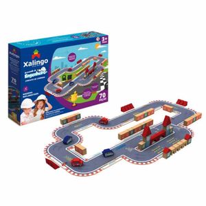 Brincando de Engenheiro Circuito de Corrida 52773 Xalingo - 70PCS