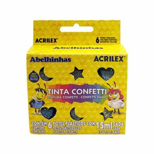 Tinta Confetti 15 ml Cores 2415 Acrilex - 6UN