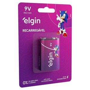 Bateria Recarregável 9V Energy 82215 Elgin - UN