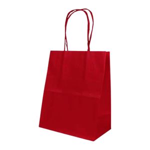 Sacola Papel 23,5x39 com Alça Lisa Vermelho 7953 Lc embalag. - 10UN