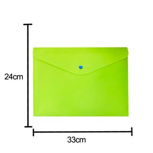 Pasta Envelope com Botão A4 Verde 0014 Dello - UN