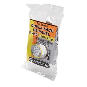 Fita Dupla Face Papel 12mmx10m 0010 Adelbras - RL