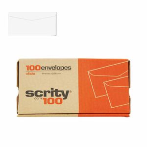 Envelope Carta Oficio 114x229mm 63g sem Cep 0418 Scrity - 100UN