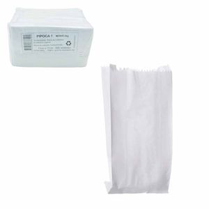 Sacola para Pipoca 11x11cm Branco P1-30GR Soropel - 500UN