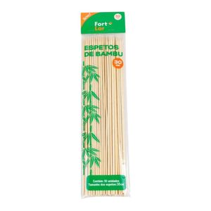 Espeto para Churrasco 30cm Bambu 559 Fort lar - 50UN