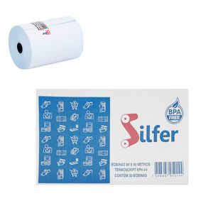 Bobina Térmica 80x40 KPH Branca 44G/M2 1679 Silfer - 30UN