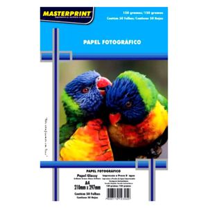 Papel Photo Glossy 150g A4 0057 Masterprint - UN