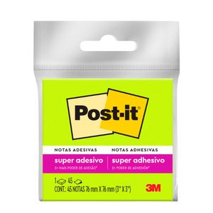 Bloco Adesivo Post-It 76x76 Verde 45 Folhas 9455 3m - BL