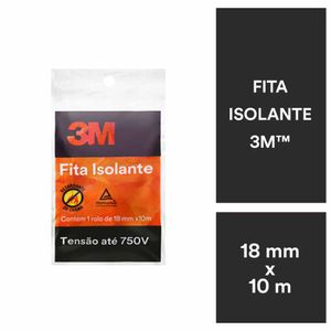 Fita Isolante 18x10 Scotch 8095 3m - RL