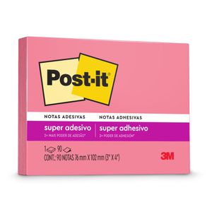 Bloco Adesivo Post-it Pink 90 Folhas 183 3m - BL