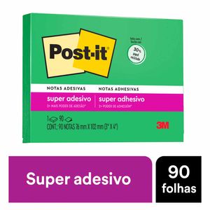 Bloco Adesivo Post It 76x102 Recic Verde 90 Folhas 9991 3m - BL