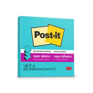 Bloco Adesivo Post-It 76x76 Azul Céu 90 Folhas 2573 3m - BL