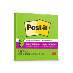 Bloco Adesivo Post-it Verde Limeade 90 Folhas 026l 3m - BL