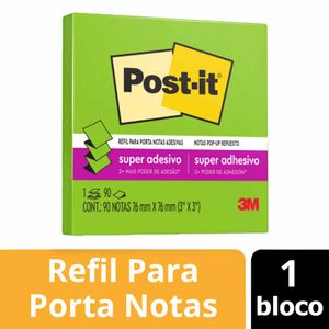 Bloco Adesivo Post-it Verde Limeade 90 Folhas 026l 3m - BL
