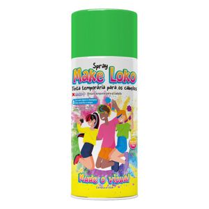Tinta Spray para Cabelo 120ml Verde 2874 Make+ - UN
