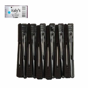 Presilha para Cabelo Bico de Pato Preto 193 Italy's - 12UN