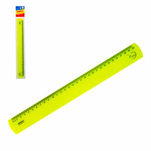 Régua 30cm Neon Rígida Amarela 0049 Waleu - UN