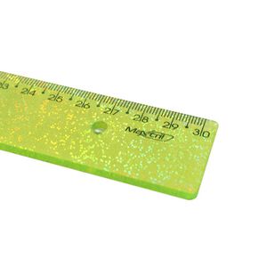 Régua 30cm New Line Glitter Amarelo 0121 Waleu - UN