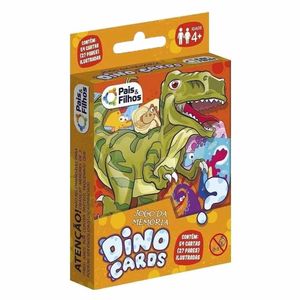 Jogo de Memoria Dino Cards 7221 Pais e filhos - C/54PCS