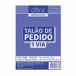 Bloco Pedido 1/36 1 Vida 50 Folhas 69686 Jandaia - BL