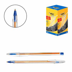 Caneta Esferográfica Cristal Precisão 0.8mm Azul 856432 Bic - 50UN