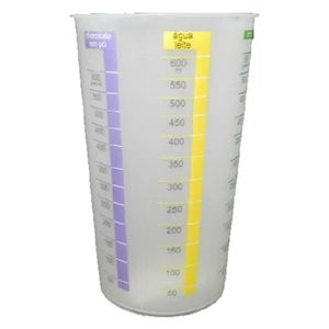 Copo Plástico 600ml Transparente Dosador COP01 Sao bernardo - UN