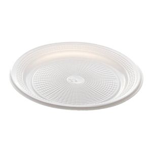 Prato Descartável 18cm Raso Branco 7130 Trik trik - 10UN
