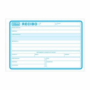 Bloco Recibo Comercial sem Canhoto GRD 50 Folhas 1441 Tilibra - BL