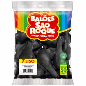 Bola de Soprar Nº 7 Preto Ebano 6050 São roque - 50UN