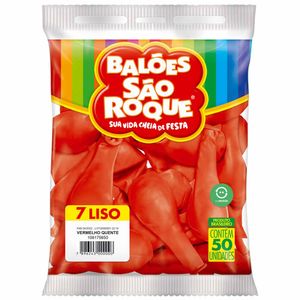 Bola de Soprar Nº 7 Vermelho 5650 São roque - 50UN