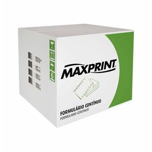 Formulário 1 Via 80 Colunas Branco com 3000 Folhas 56g 3072 Maxprint - CX
