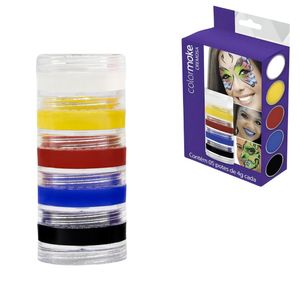 Tinta Facial Cremosa kit com 5 Cores TCC5 0005 Yur - KT
