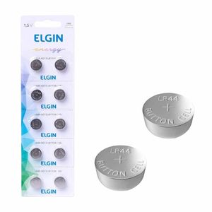 Bateria Alcalina 1.5V LR44 Elgin - 10UN