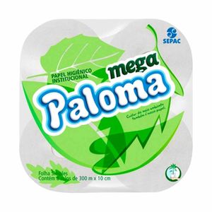 Papel Higiênico Institucional Branco com 300m 0161 Paloma - 8RL