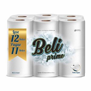 Papel Higiênico Premium Folha Dupla com 30m 5019 Beli prime - C/12RL