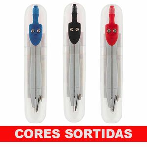Compasso Escolar Metálico Sortido CP1002 Brw - UN