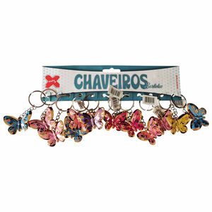 Chaveiro Borboletas 4cm 5673 Gtx - UN