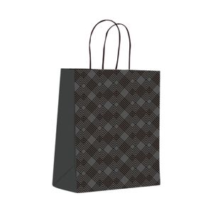 Sacola Papel 16,4x21x8,5 com Alça Black RV0436 Scrity - 10UN