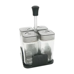 Galheteiro Vidro 90ml com Suporte 4908 Amigold - 5PCS