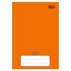 Caderno Capa Dura 1/4 96 Folhas D+ Laranja 317390 Tilibra - 10UN