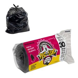 Saco de Lixo 30 Litros 59x62 Preto Papelial M2 5391 Papelial - 40UN