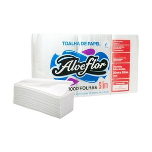 Papel Toalha Slim 20x20cm 0076 Alveflor - 1000FLS