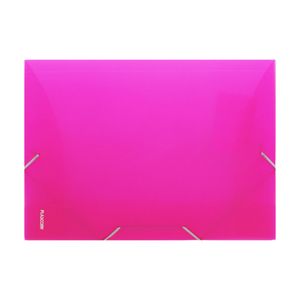 Pasta Plástica Aba Elástica A02 Neon Rosa 1293 Plascony - UN