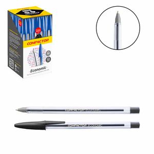 Caneta Esferográfica Economic 1.0mm Preta 1004 Compactor - 50UN
