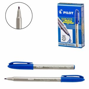 Caneta Permanente para CD/DVD 2.0 mm Azul 1430 Pilot - 12UN