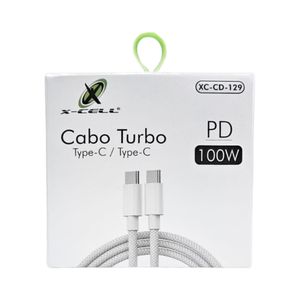 Cabo Tipo C x Tipo C 1 Metro Branco XC-CD-129 X-cell - UN