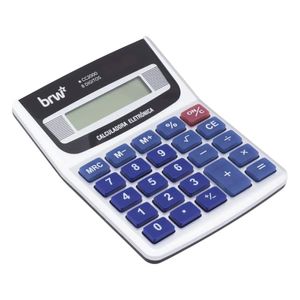 Calculadora Mesa 8 Dígitos Cinza CC2000 Brw - UN