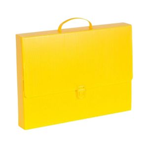 Maleta Plástica Alveolar 4,8cm Amarela 4211 Polycart - UN