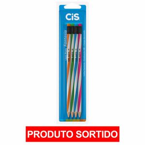Lápis Preto HB com Borracha Spiro 763901 Cis - 4UN